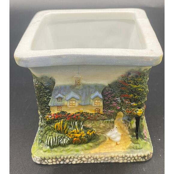 THOMAS KINKADE Painter Of Light Country Cottages Candle Holder 3" w/ Tea Candle - Picture 4 of 6